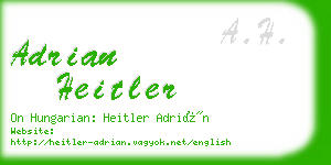 adrian heitler business card